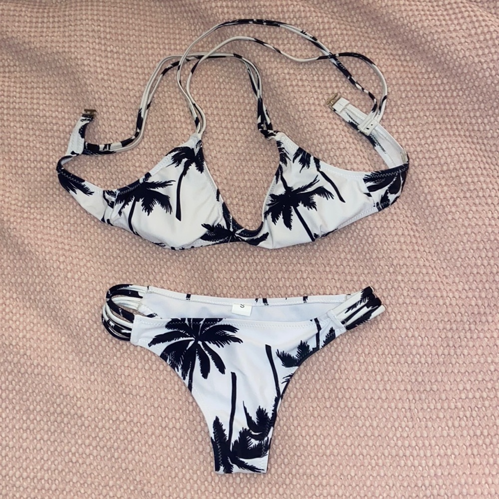 Palm Tree Bikini Set